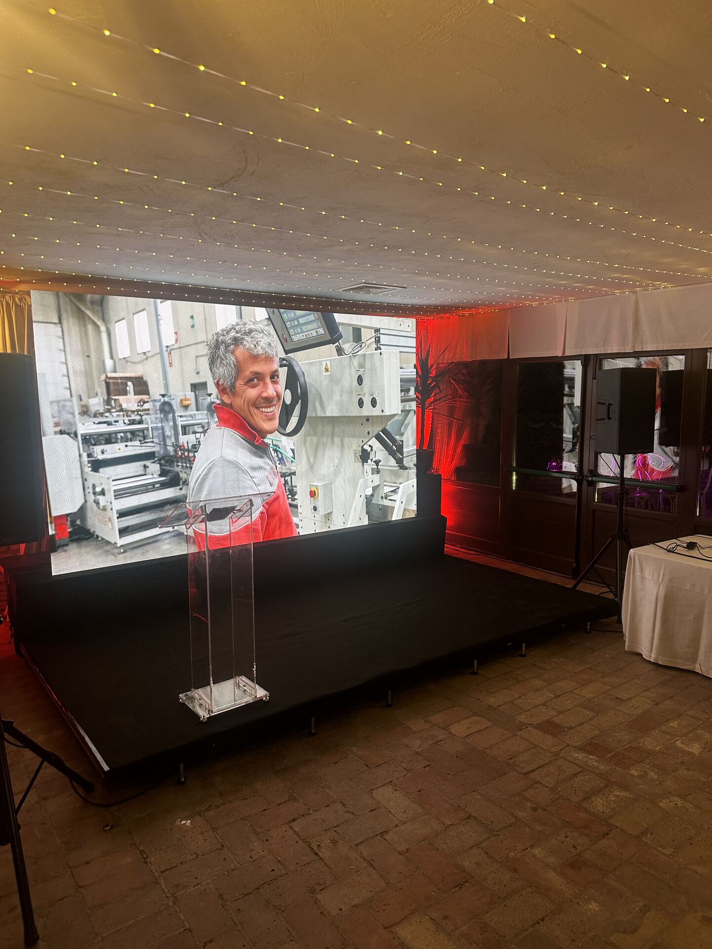 Allestimento Cena Aziendale ICO 2025