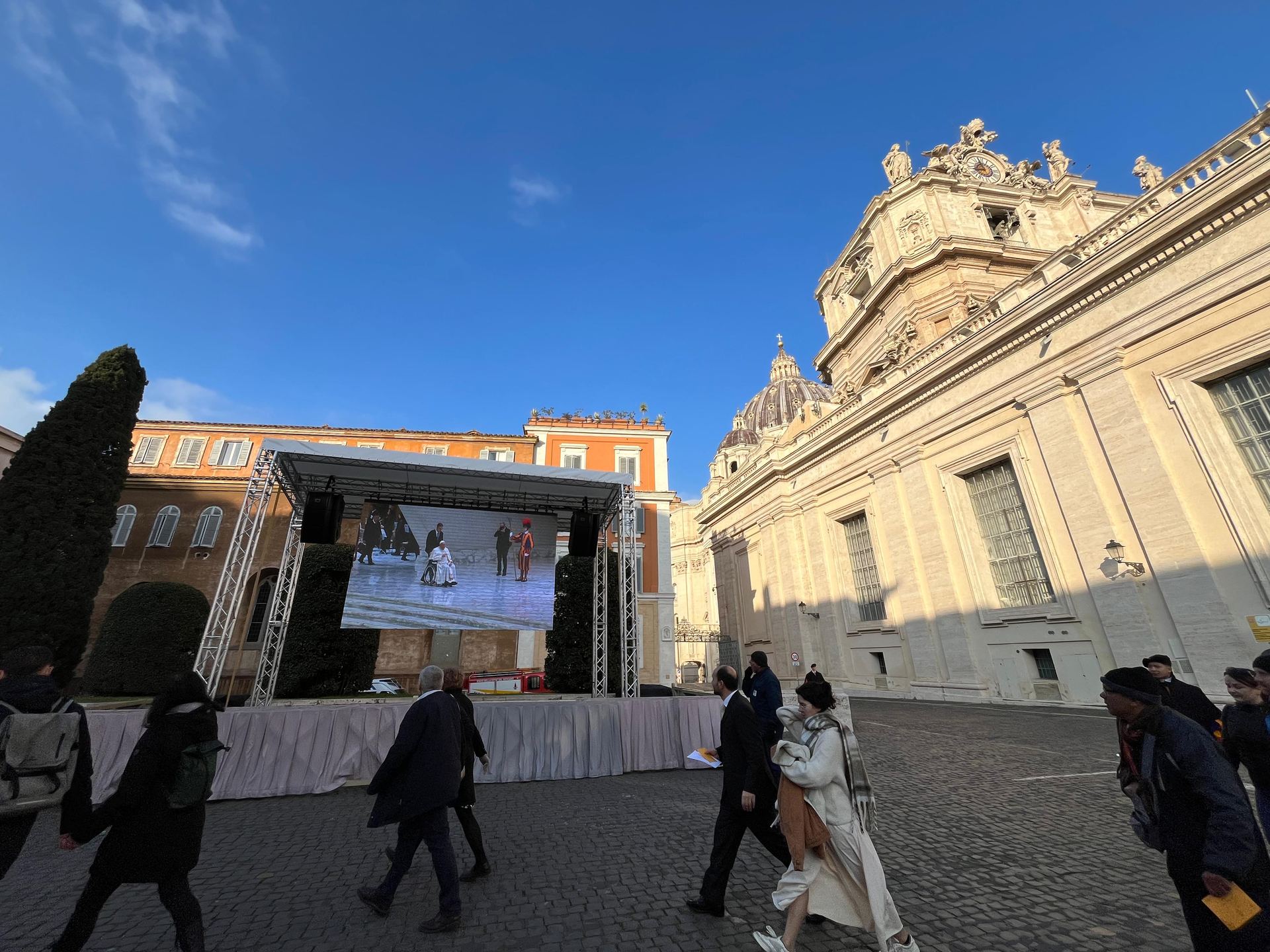 Installazione Fissa con Copertura Audio e Video esterna PaoloVI Vaticano