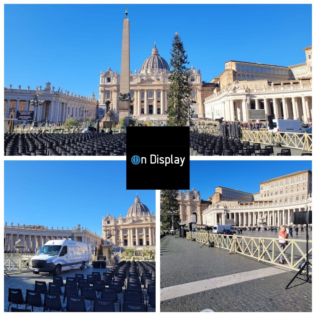 Presentazione e accensione Albero e Presepe di Natale - P.zza San Pietro Vaticano 2024
