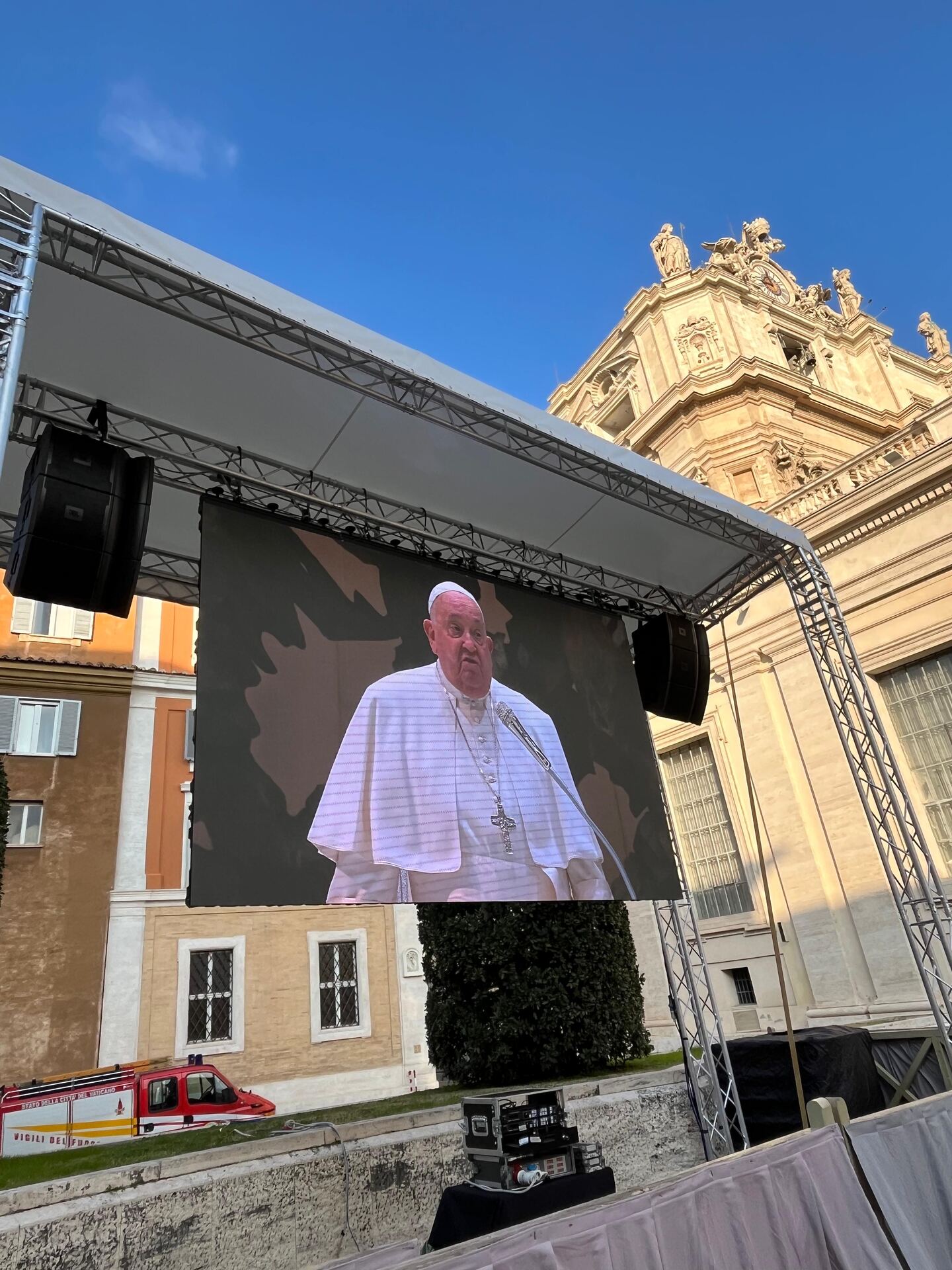 Ring coperto Audio Video per il Giubilo 2025 presso Paolo VI Vaticano