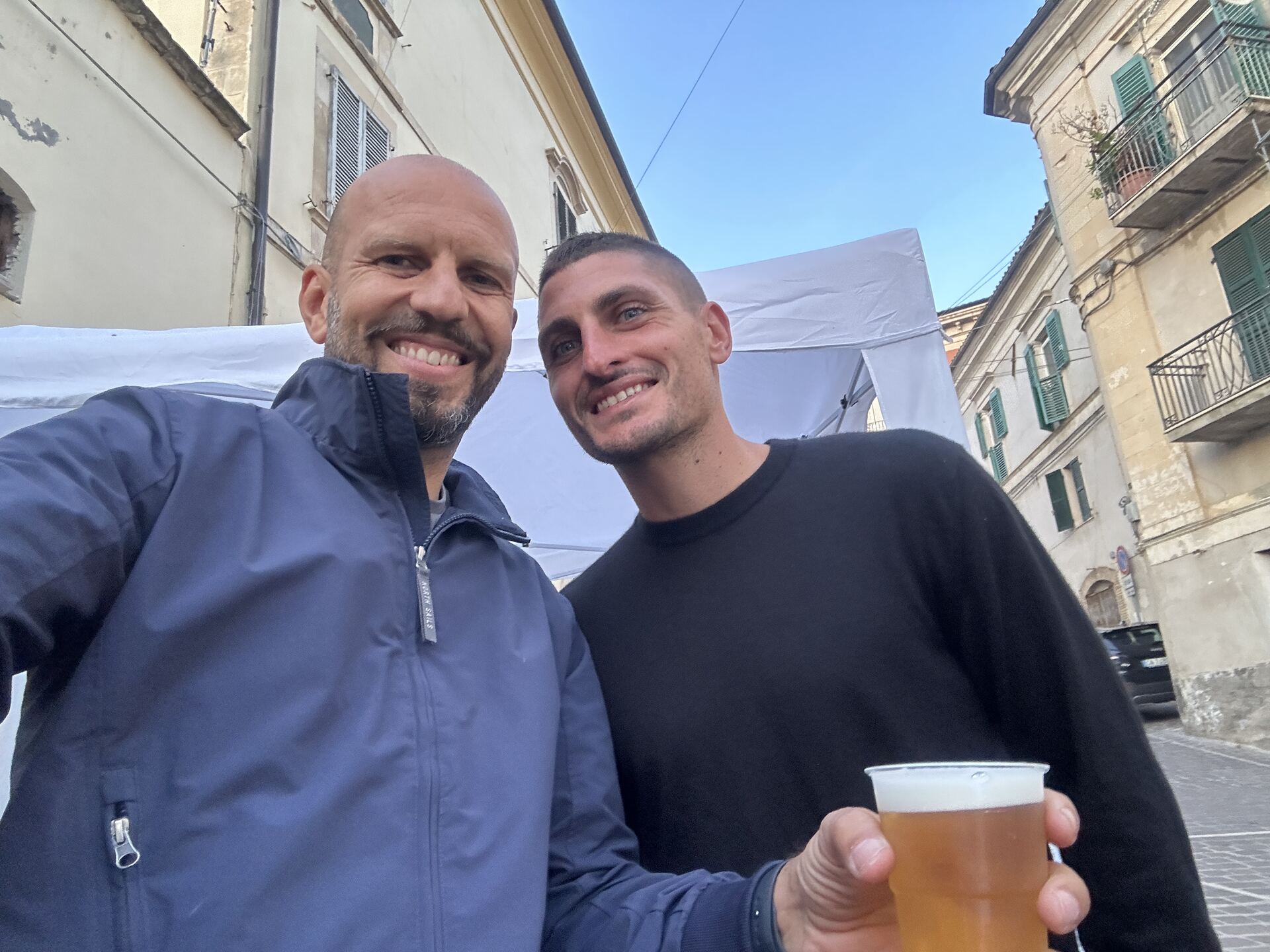 Selfie Fabio e Marco Verratti