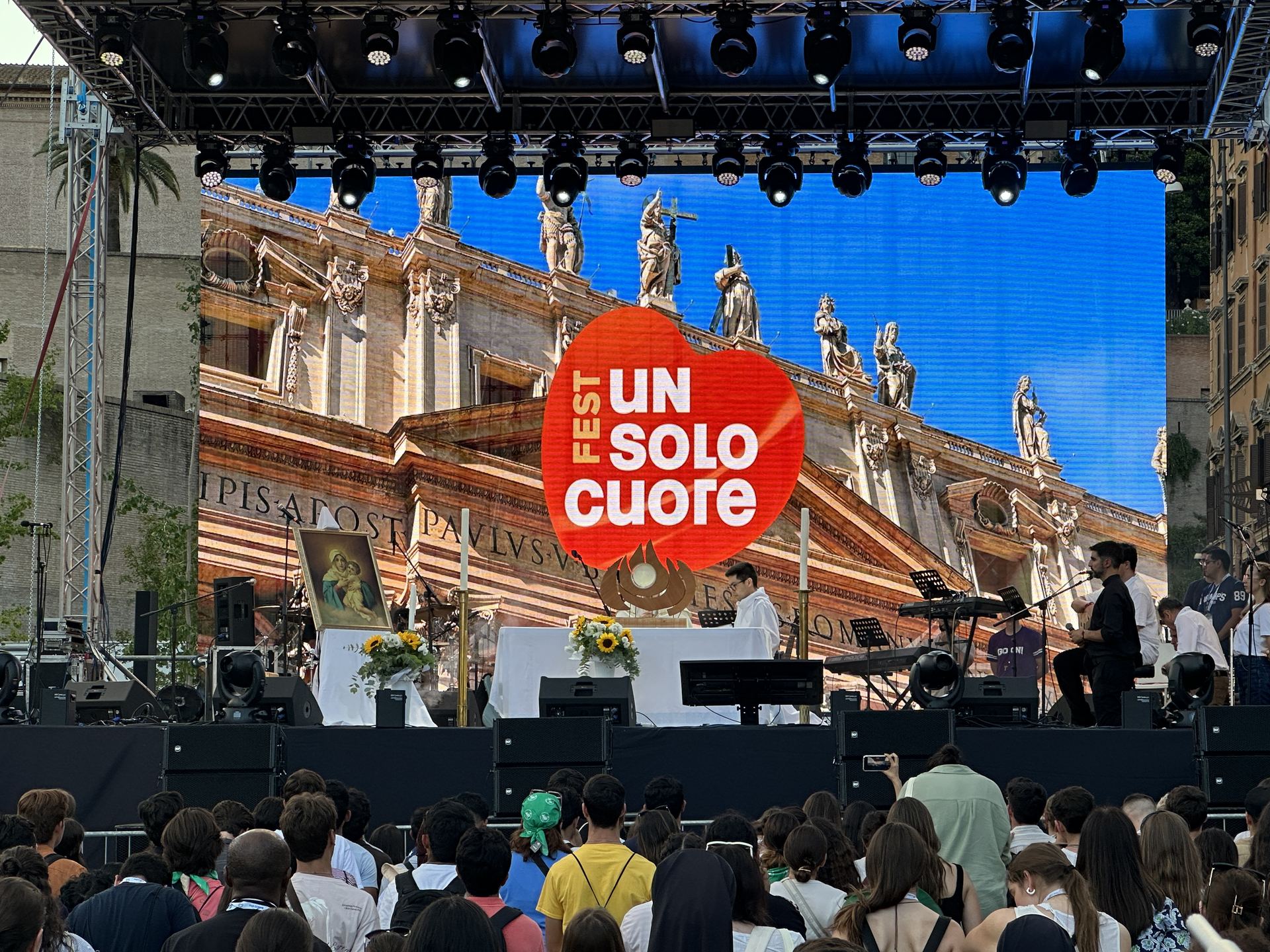 Stage e Ledwall Giubileo Influencer 2025