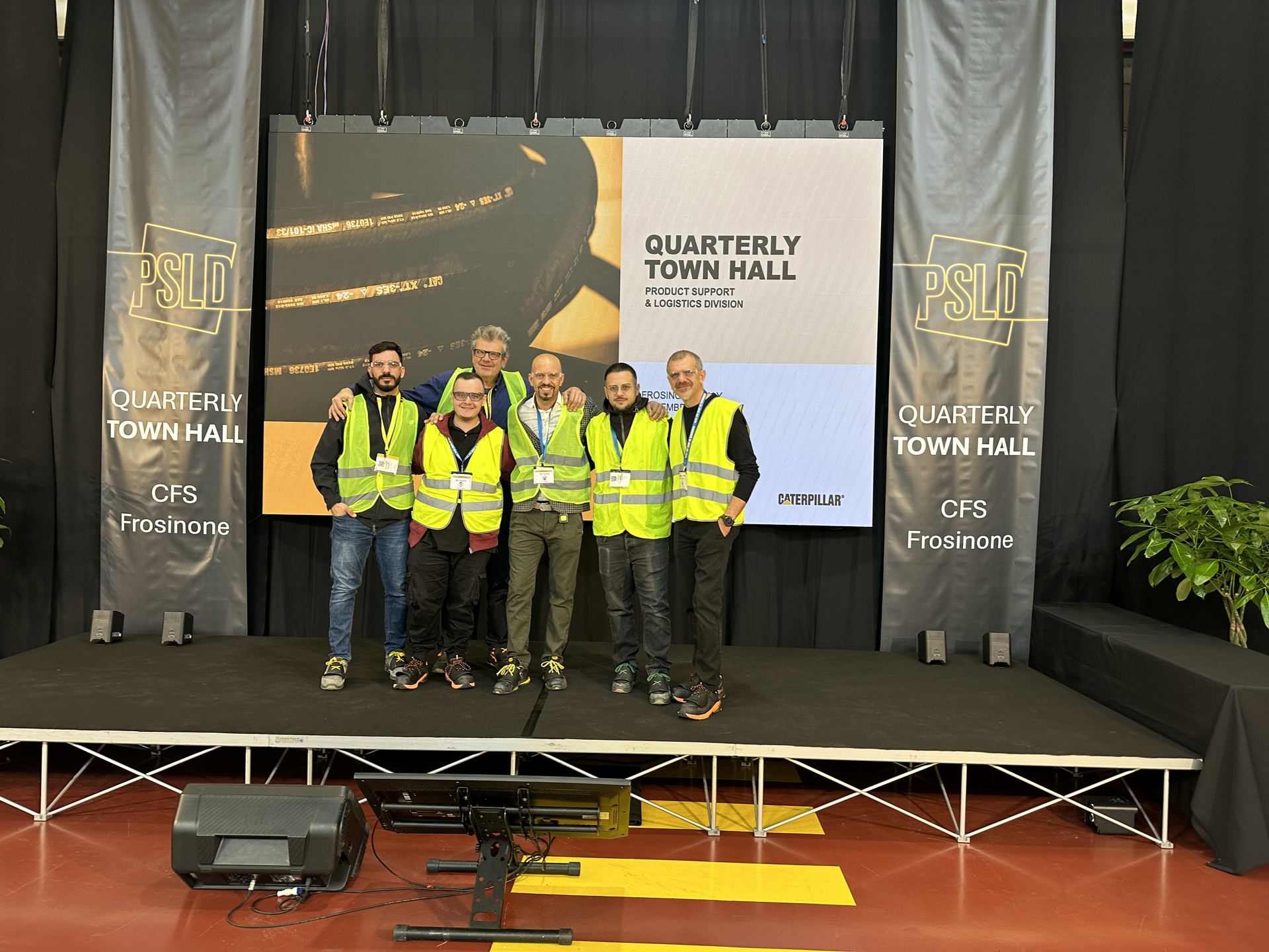 Team OnDisplay Evento Caterpillar Frosinone 2024