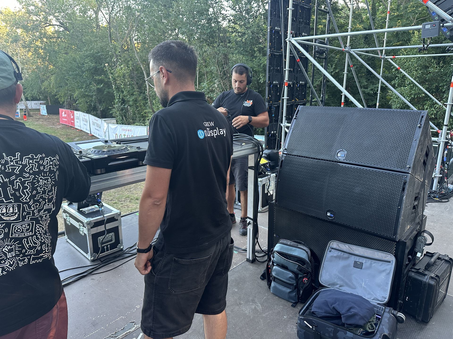 Test tecnico su palco per The Chemical Brother Teramo 2025