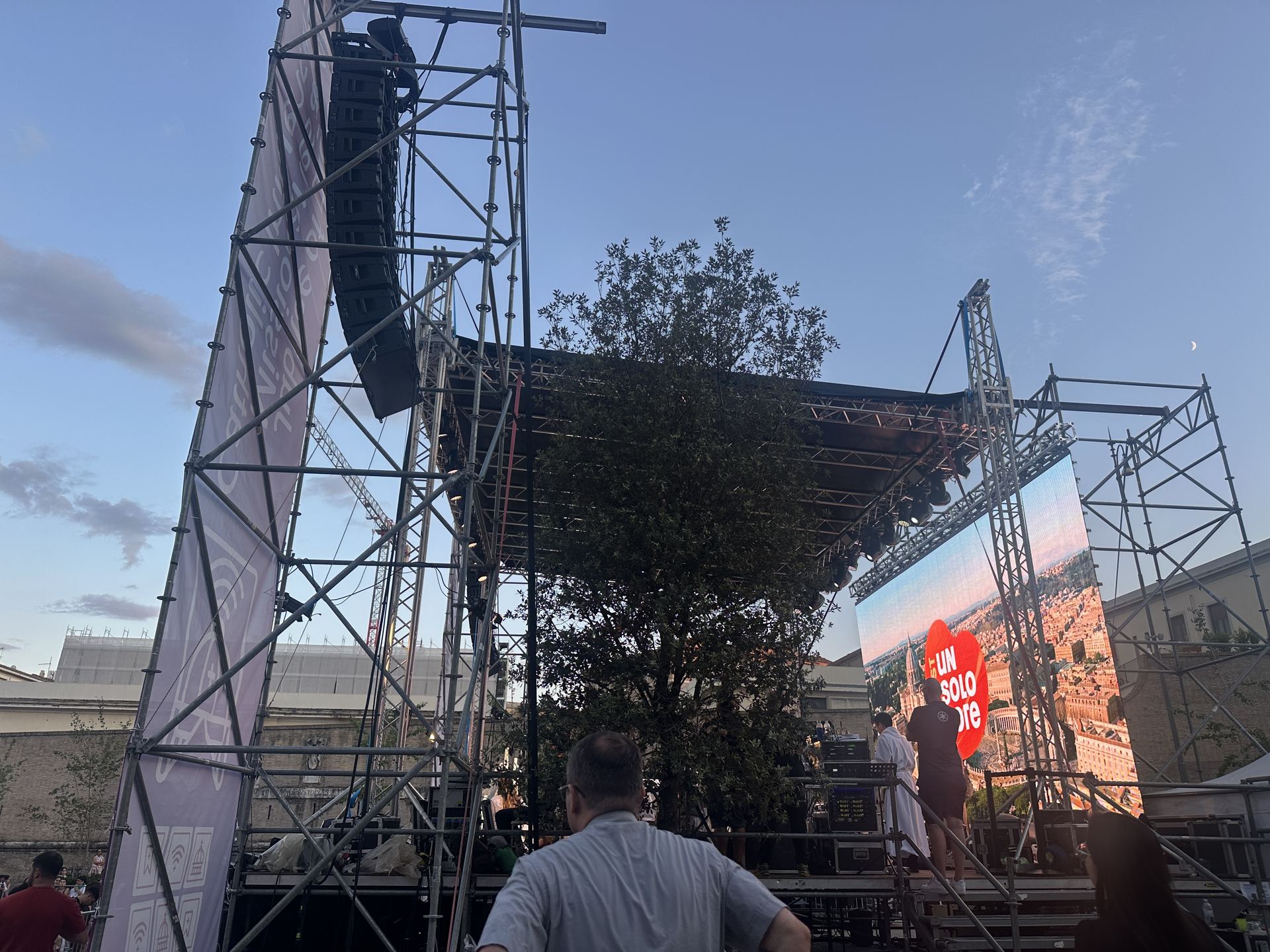 Vista Laterale Palco Giubileo degli Influencer Roma 2025
